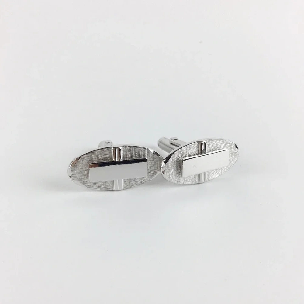 Vintage Swank Silver Cuff Links